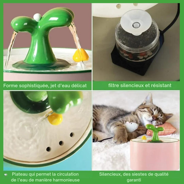 Fontaine à eau en céramique pour chats 1,5L - VOFORD