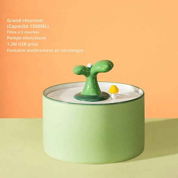 Fontaine à eau en céramique pour chats 1,5L - VOFORD