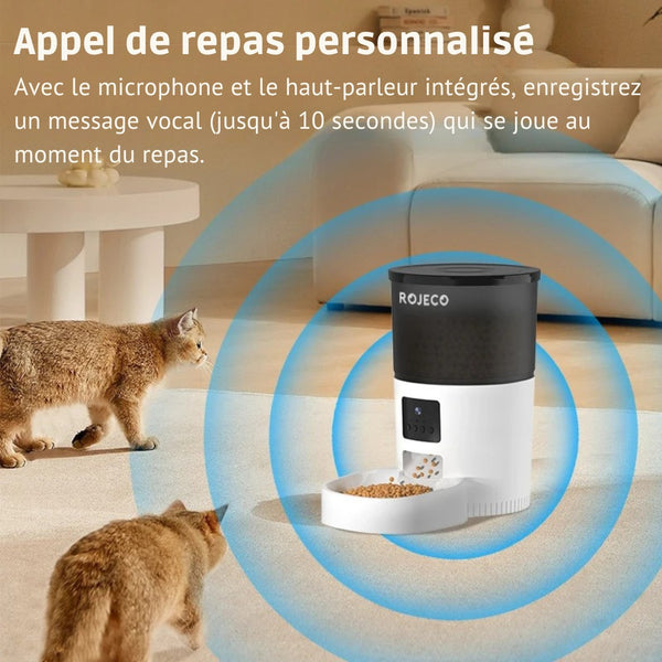 Distributeur automatique 3L avec caméra HD – contrôle des repas à distance et interaction en temps réel - ROJECO