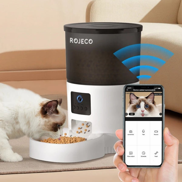 Distributeur automatique 3L avec caméra HD – contrôle des repas à distance et interaction en temps réel - ROJECO