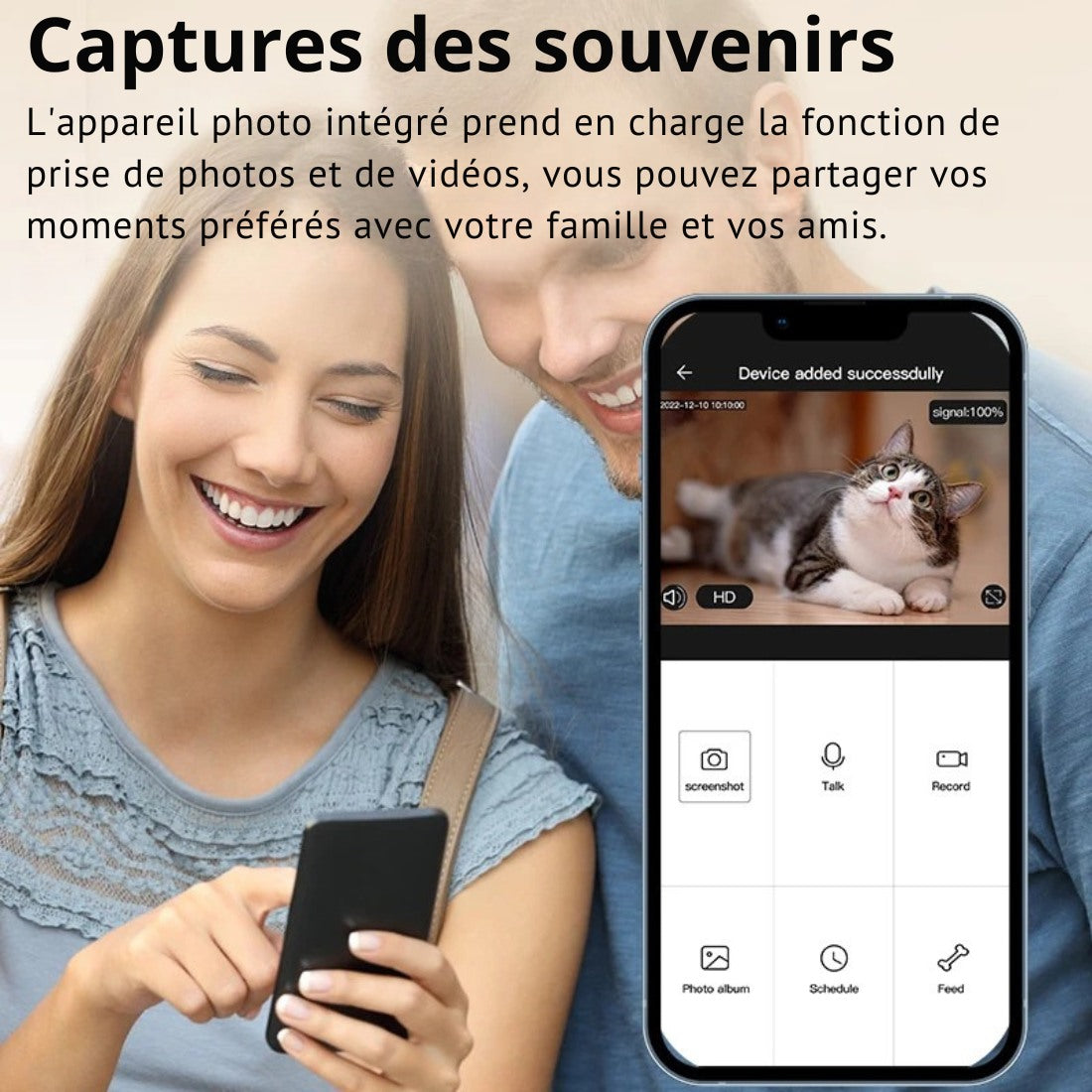 Distributeur automatique 3L avec caméra HD – contrôle des repas à distance et interaction en temps réel - ROJECO