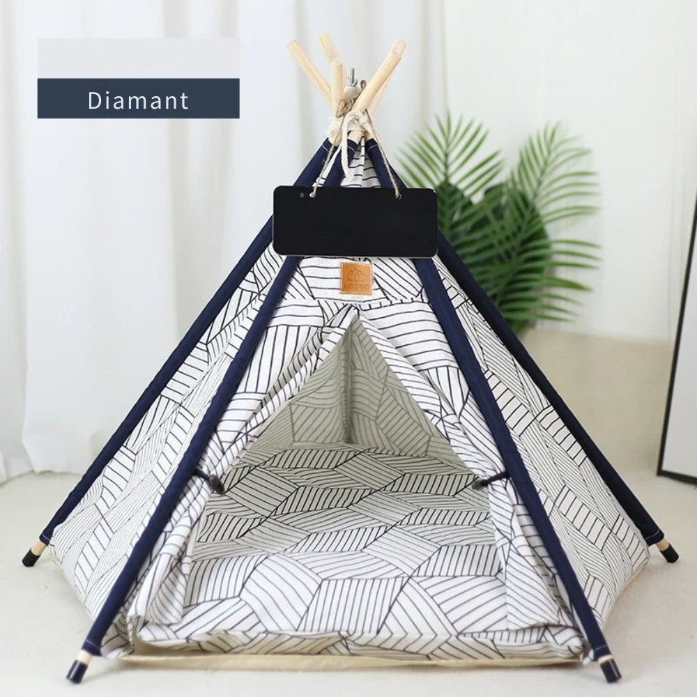 Tipi confortable pour chiens et chats