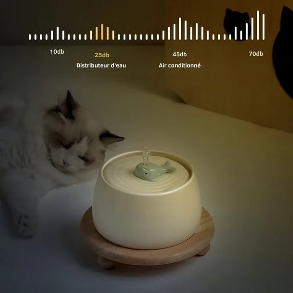 Fontaine à eau en céramique 1.3L - Cosyfur