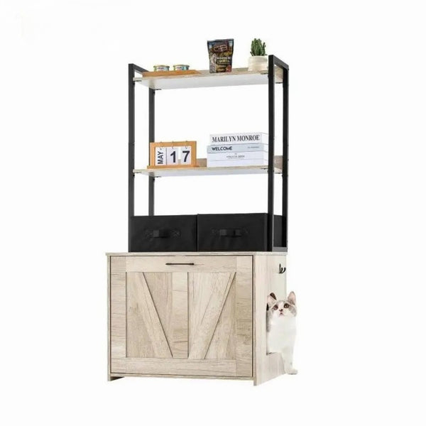Meuble à litière avec rangements