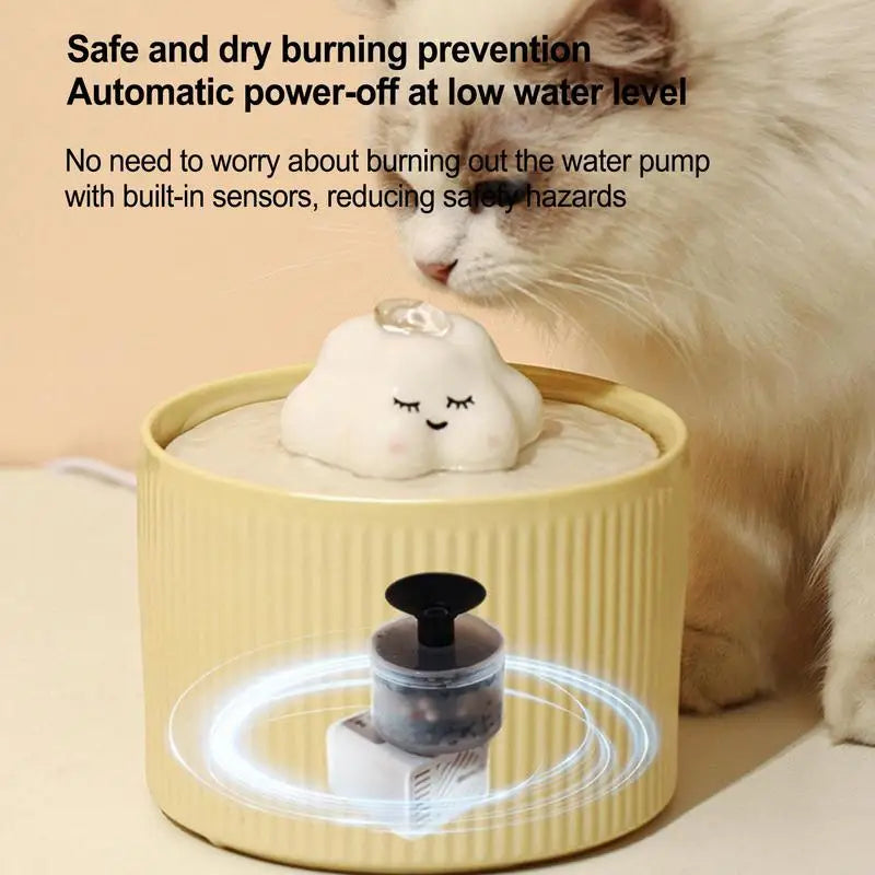 Fontaine à eau en céramique pour chat (1,5L) - GoldCistern