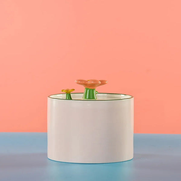 Fontaine à eau pour chat en céramique - 2L - Design élégant - DOPORA