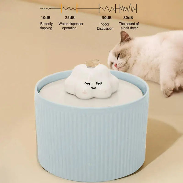 Fontaine à eau en céramique pour chat (1,5L) - GoldCistern