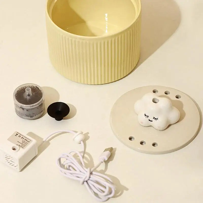 Fontaine à eau en céramique pour chat (1,5L) - GoldCistern