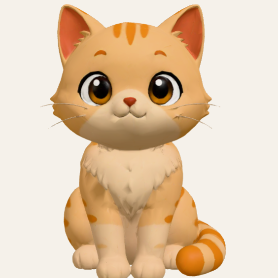 La mascotte COSYFUR, un chat roux